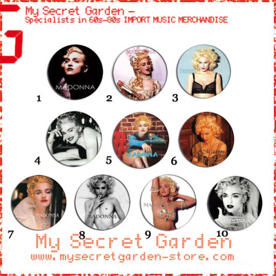 Madonna - 90's Portrait Pinback Button Badge Set 1a or 1b ( or Hair Ties / 4.4 cm Badge / Magnet / Keychain Set )
